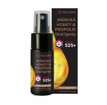 Melora Manuka Honey UMF 15+ & Propolis Throat Spray