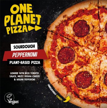 One Planet Vegan Peppernomi Pizza