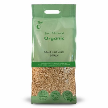 Just Natural Organic Steel Cut Oats 500g