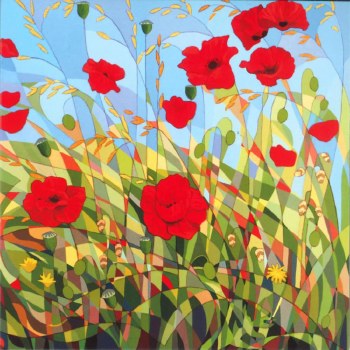 Greetings card Poppies