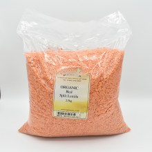 Fairhaven Wholefoods Organic Red Split Lentils 2500g