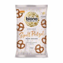 Biona Spelt Pretzels with Sesame 125g