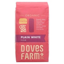 Doves Organic Plain White Flour 1kg