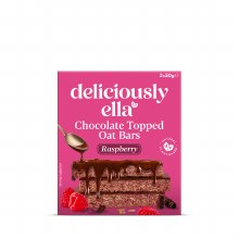 Delicously Ella Chocolate Topped Raspberry Oat Bars