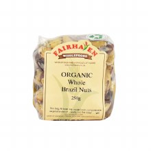 Fairhaven Wholefoods Organic Whole Brazils 250g