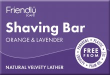 Friendly Soap Shaving Soap Orange and Lavender