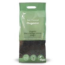 Just Natural Organic Black Beluga Lentils 500g