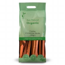 Just Natural Organic Ceylon Cinnamon Sticks 100g