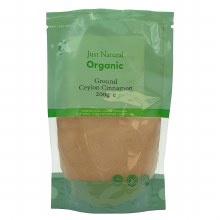 Just Natural Organic Ground Ceylon Cinnamon 200g
