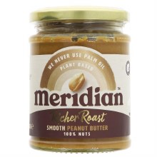 Meridian Rich Roast Smooth Peanut Butter 280g