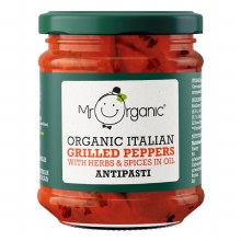 Org Grilled Peppers Antipasti 190g