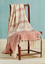 Recycled Cotton Throw - Pink