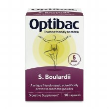 Optibac Probiotics Saccharomyces Boulardii 16 Capsules