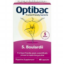 Optibac Probiotics Saccharomyces Boulardii 40 Capsules