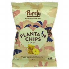 Purely Plantain Chips - Salted 75g