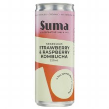 Suma Organic Strawberry & Raspberry Kombucha