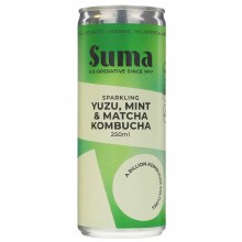 Suma Organic Yuzu Mint & Matcha Kombucha
