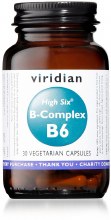 Viridian HIGH SIX Vitamin B6 with B-Complex