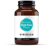 Viridian HIGH FIVE Multivitamin & Mineral Formula 30 Capsules