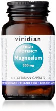 Viridian High Potency Magnesium 300mg 30 Capsules