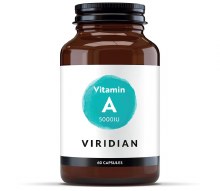 Viridian Vitamin A 5000IU - 60 Veg Caps