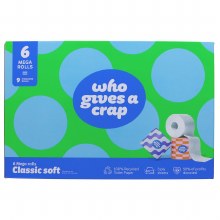 Who Gives A Crap 6 Mega Rolls Classic Soft