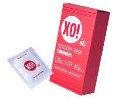 XO! 12 Ultra Thin Condoms