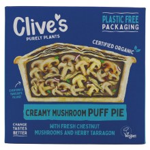 Clive's Organic Creamy Mushroom Puff Pie