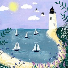 Greetings card 5 Yachts