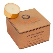 Organic Goodness Nagpuri Narangi Orange Tea Light Candles