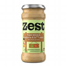 Zest Spinach and Mushroom Pasta Sauce