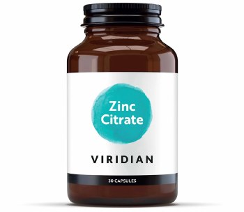 Viridian Zinc Citrate 30 Caps