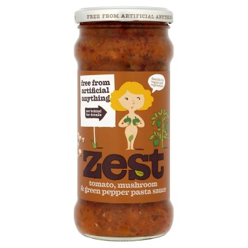 Zest Tomato Mushroom Green Pepper Pasta Sauce