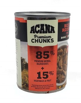 Acana Premium Chunks Beef Recipe in Bone Broth 12.8oz