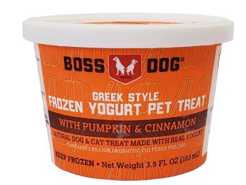 Boss Dog Greek Style Frozen Yogurt for Pets Pumpkin and Cinnamon 3.5oz