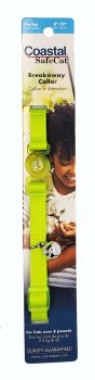 Coastal Cat Breakaway Lime Collar with Bell 8&quot;-12&quot;