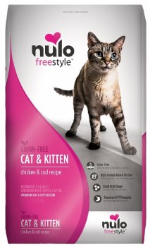 Nulo Cat and Kitten Grain Free Freestyle High-Meat Kibble Chicken and Cod 12lb