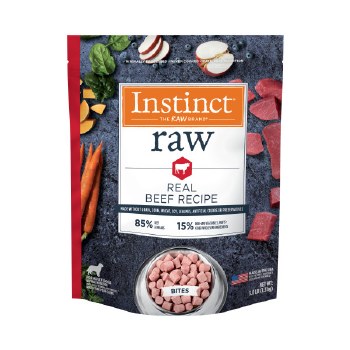 Instinct Raw Frozen Bites Beef Recipe 3lb