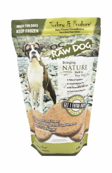 OC Raw Dog Raw Frozen Patties Turkey and Produce 6.5lb Pet Pals