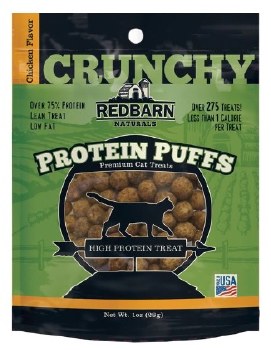 Redbarn Protein Puffs Chicken Flavor Cat Treats 1oz