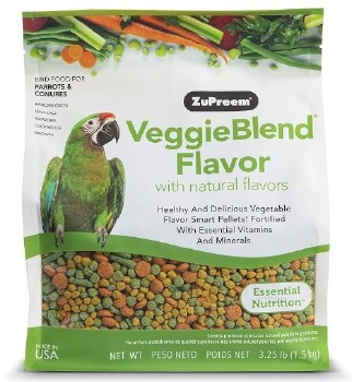 ZuPreem VeggieBlend Flavor with Natural Flavors for Parrots and Conures 3.5lb