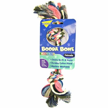 Booda Multi-Colored Rope Bone Small 9&quot;