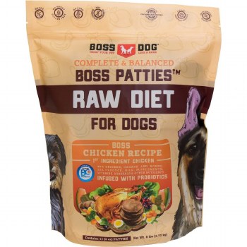 Boss Dog Raw Frozen Chicken Patties 6lb