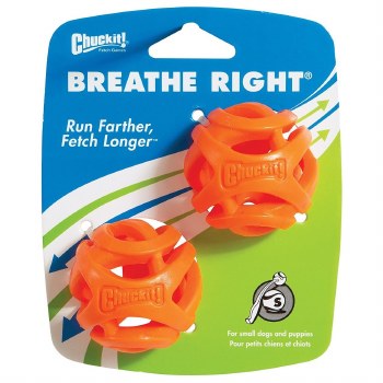 Chuckit! Breath Right Fetch Ball  2 Pack Small