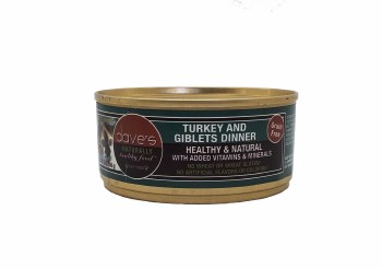 Dave's Cat Turkey and Giblets Pate Dinner 5.5oz