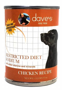 Dave s Restricted Diet Sodium Chicken Recipe 13.2 oz Pet Pals