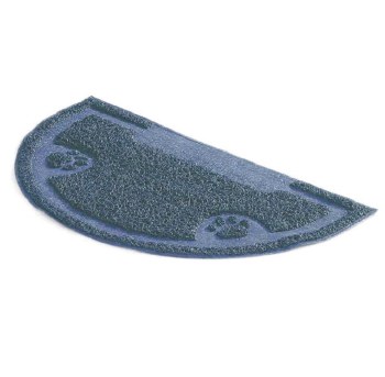 Petmate Litter Catcher Mat Blue 1/2 Circle