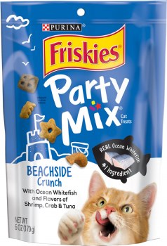 Friskies Party Mix Beachside Crunch Adult Cat Treats 6oz