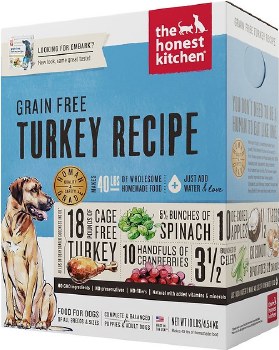 Honest Kitchen Dog Dehydrated Grain Free Turkey Recipe (Embark) 10lb