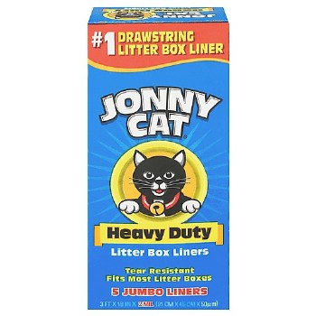 Jonny Cat Litter Box Drawstring Liners Jumbo 5ct